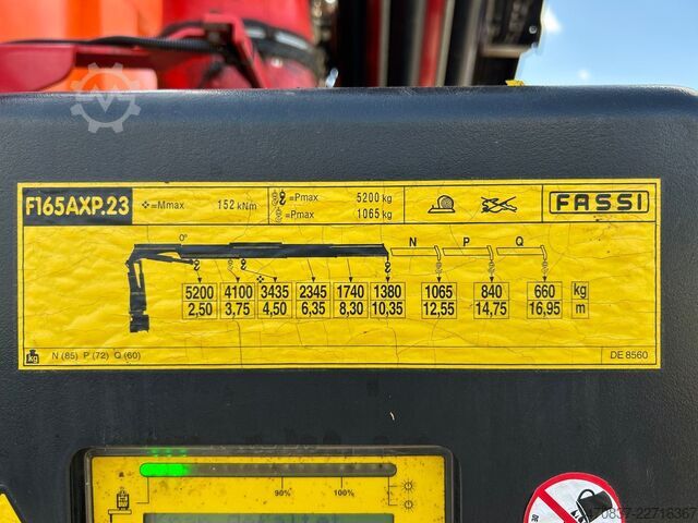 Трехсторонний самосвал DAF CF 510 / Bordmatik / abnehmbarer Kran + Funk