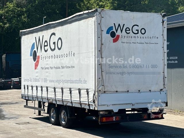 Brandalı açık römork Eggers ZPT 10,5 EL Tandemanhänger Pritsche+Plane