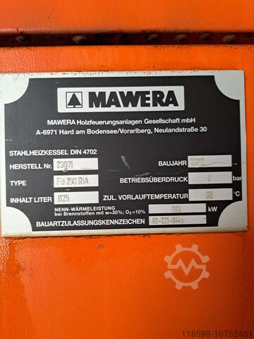 Отопление 280 kW Mawera FU 280 RIA