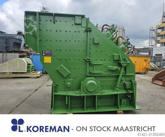 Máy nghiền gõ Hazemag APPH 1315 Hazemag Type: APPH 1315 Feed Opening: 1500 x 1200 mm Incl.: E-motor and spareparts Percussion Mill Hazemag APPH 1315