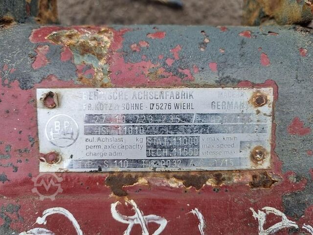 축 Bpw HSF 11010 |150 SQUARE | HEAVY DUTY | TRAILER AXLE