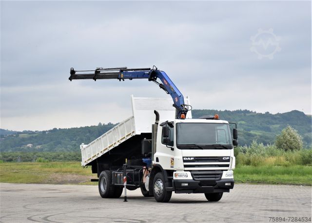 Самосвален камион DAF CF 75.310 *Kipper 5,10 m + KRAN *TOPZUSTAND