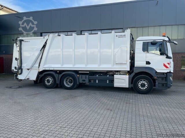 Garbage truck MAN 26.360 TGS 6x2 Zöller Medium X2