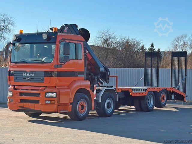 Kravas automašīnai uzstādīts celtnis MAN TGA 35.480 / HIAB 244 EP - 5 HIPRO