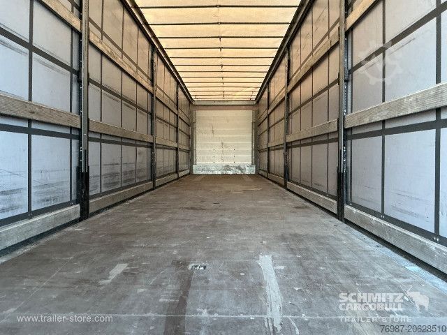 Brandalı açık yarı römork Schmitz Cargobull Curtainsider Standard Faltwandtür rechts