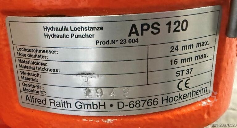 Perforatrice ALFRA PRESS APS 120