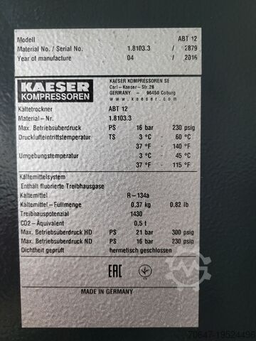 Винтовой компрессор - Отличное состояние! Kaeser SM 12
