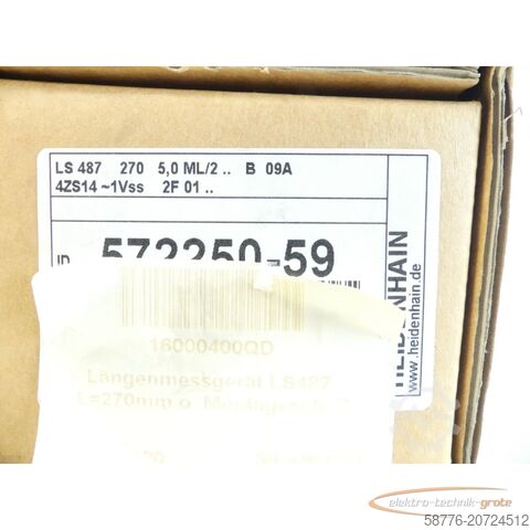 Heidenhainova komponenta Heidenhain LS 487 ML 270 : 572 250-59 + AE LS 487 : 594875-02 - ! -