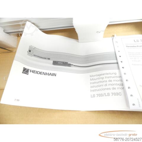 Heidenhain component Heidenhain LS 703C ML 620mm ID 336 977-09 Längenmaßstab SN10985579 + AE LS 703C