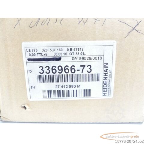 Heidenhainova komponenta Heidenhain LS 776 ML 320 . 336 966-73 SN:27412980M + AE LS 776 - ungeb.! -