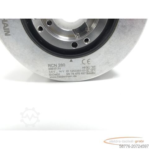 Componente Heidenhain Heidenhain RCN 280 03S17-7V Id. 1253381-03 SN:76475487 generalüberholt mit 6 Monaten Gewährleistung!