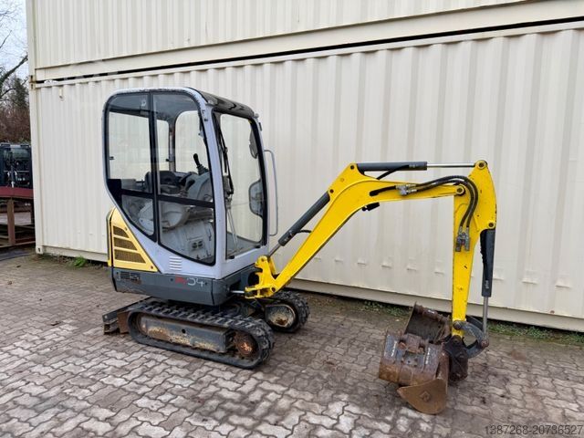 Mini bager WACKER 1404 / 2015 BJ / 3 x Löffel