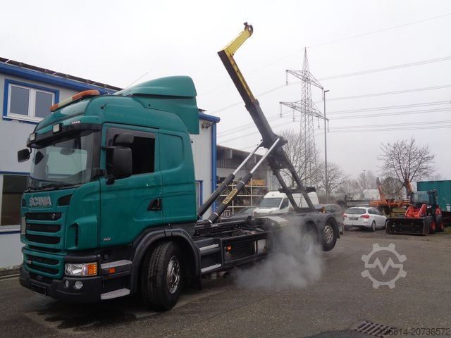 Konkslaaduriga veok SCANIA G440 6x2 Palfinger Abroller Lenkachse Retarder