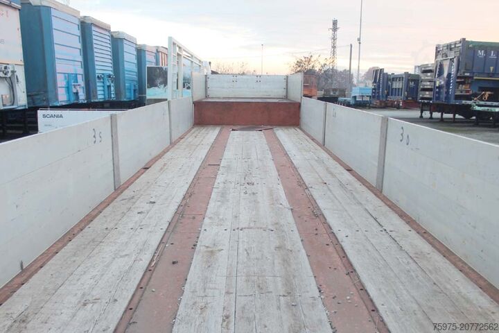 Låglast-semitrailer för transport av byggmaskiner DE ANGELIS semirimorchio carrellone verricello usat