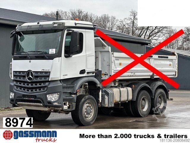 شاسی کامیون Mercedes-Benz Arocs 3351 AK 6x6, Grounder