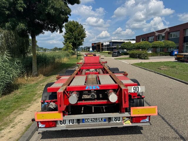 Container transport Asca Chassis 20FT Tank lowbed / ADR / SAF Disc