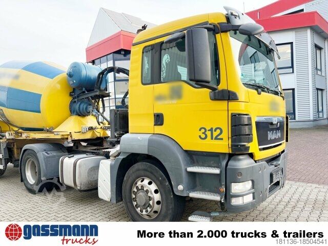 Mobiele betoncentrale MAN TGS 18.440 4X4H BLS, STETTER AM10FHAC Mischer ca.