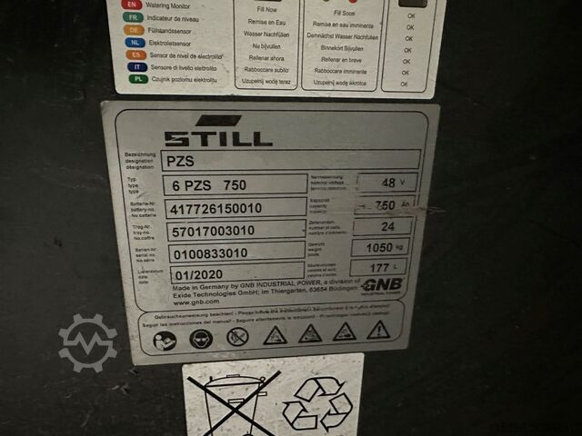 Elektrikli 3 tekerlekli forklift Still RX 20-20 L - TRIPLEX 4,8 m