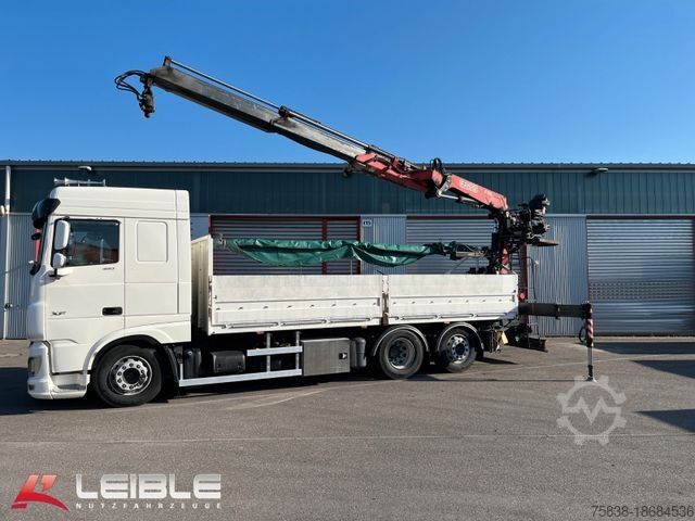 Truck mounted crane DAF XF480FAN*Baustoffkomplettzug*Lift/Lenk*Retarder