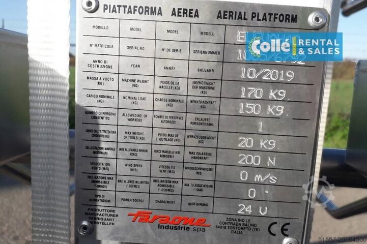 Aerial platform Faraone Elevah 40 | 2019