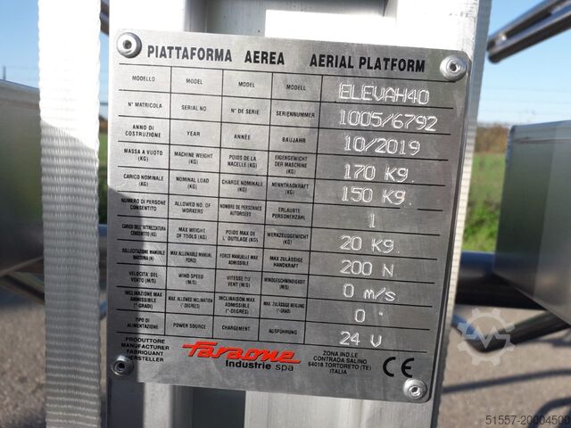 升降平台 Faraone Elevah 40 | 2019