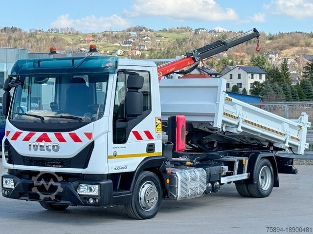 Crane yang terpasang pada truk IVECO Eurocargo 100-220 *PC 1500 A * TOPZUSTAND