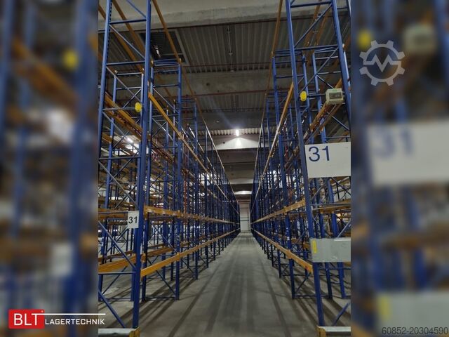 Kệ tải trọng nặng, kệ công nghiệp, kệ kho cao tầng Jungheinrich Delta - 50,4 lfm, Höhe 7,5m Boden + 3 Ebenen | Fachlast 2700kg
