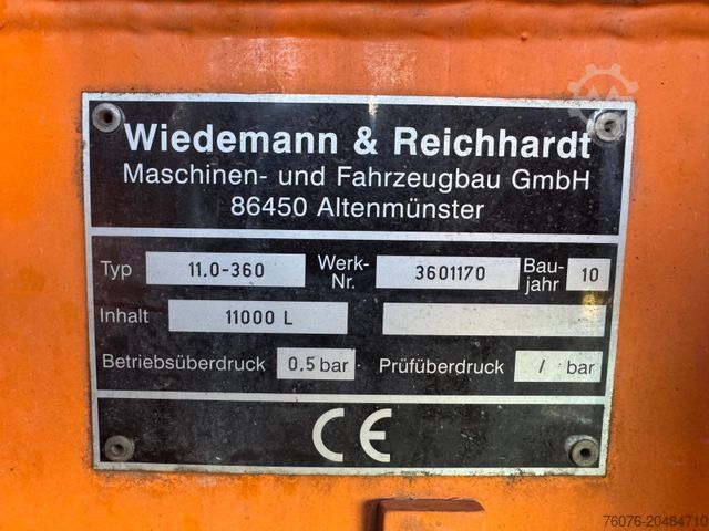 Vacuum tank truck MAN TGS 26.400 BL 6x2/4 Wiedemann Kombi Spüler