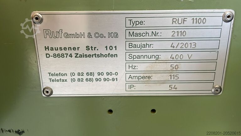 Prensa briqueteadora Ruf Ruf 1100