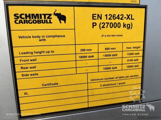Open semitrailer with tarp Schmitz Cargobull Semitrailer Curtainsider Standard