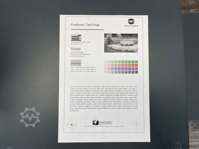 Máquina de impressão digital Konica Minolta AccurioPress C6085 incl. IQ-501, Finisher, Paper deck