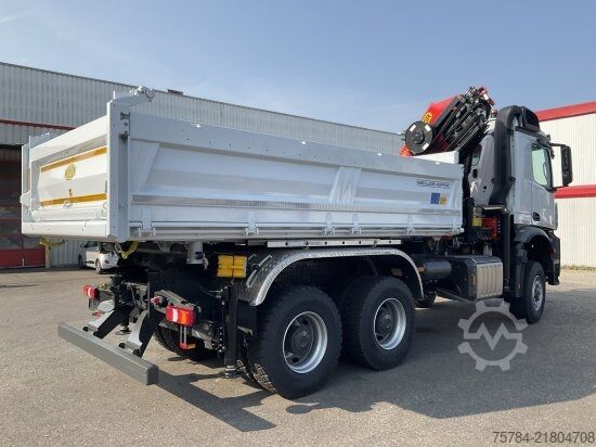 Trójstronna wywrotka MERCEDES-BENZ AROCS 3351 AK 6X6  3-S-KIPPER BORDMATIK,  PALFINGERKRAN, NEU, MIETKAUF MGL