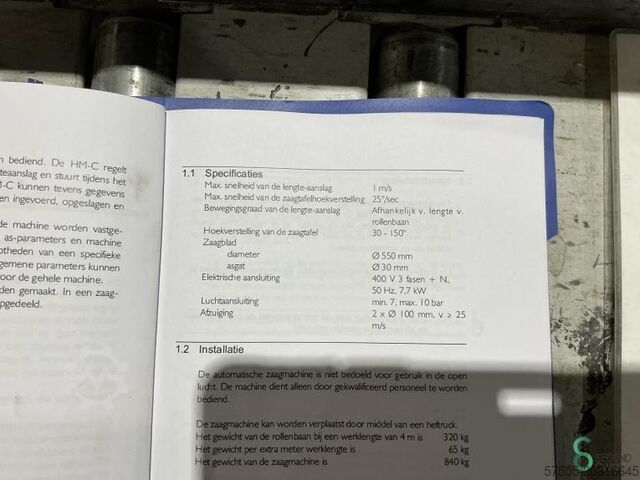 Optimierkappsägen H&M HM-T 6500-L 2002 CE-Zertifikat H&M HM-T 6500-L