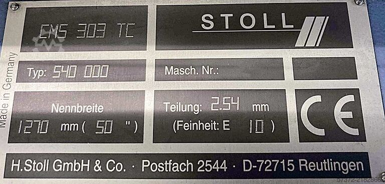 Makinë thurjeje e sheshtë Stoll CMS