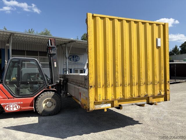 打开交换机构 Krone Baustoff Wechselbrücke 7,45m Türen