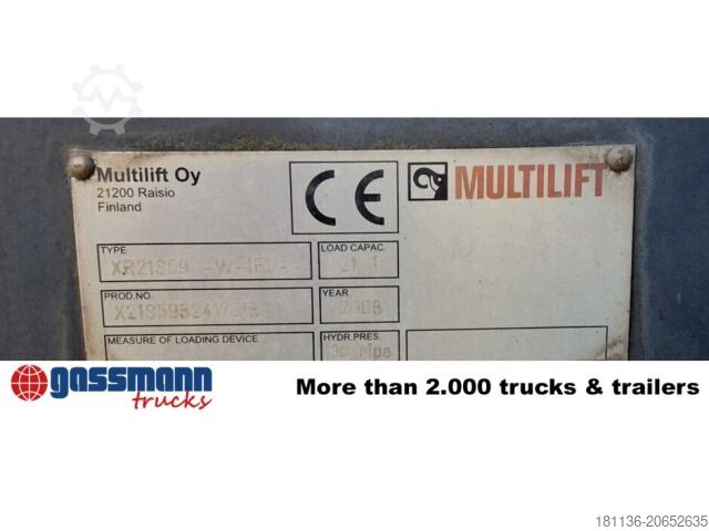 Контейнеровоз з гачком (рол-офф) MAN TGS 26.440 BB/6x4 Hiab Kran 166 BS-2-Hiduo,