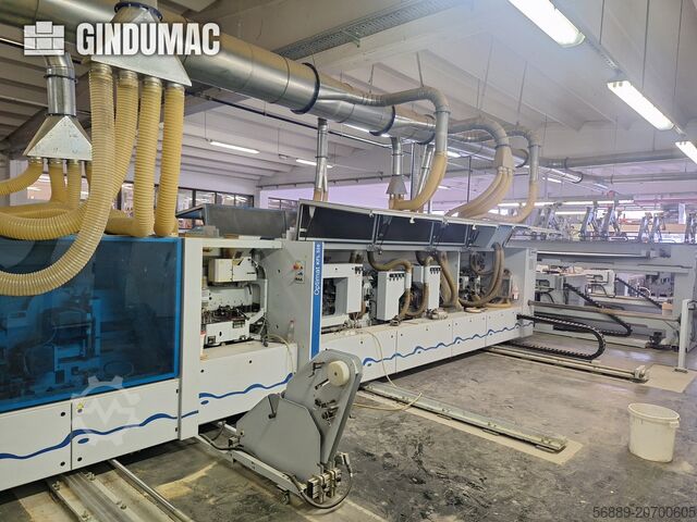 整条生产线(木质) HOMAG WEEKE industrial production line for high-volume panel processing and edge-banding