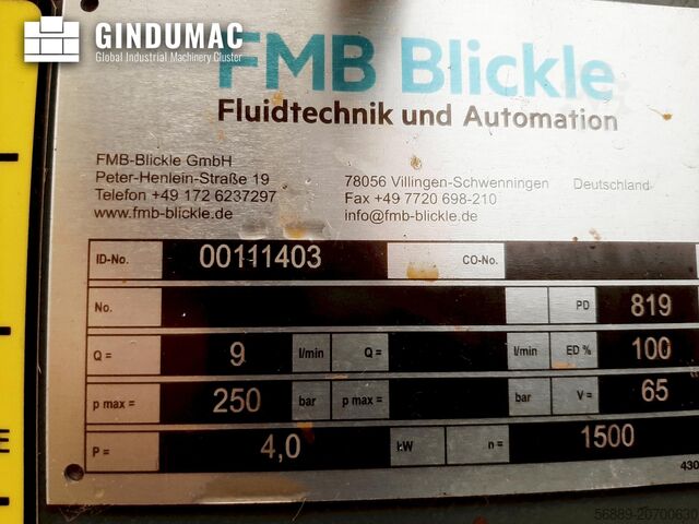 Vertical Machining Centre CHIRON Mill 2000 High Dynamics