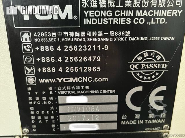 Centro de usinagem vertical YCM NMV106A