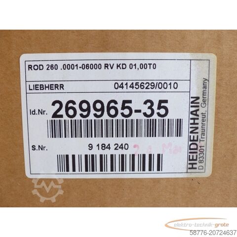 Heidenhain component Heidenhain ROD 260 .  . 269965-35 SN:9184240 - ! -