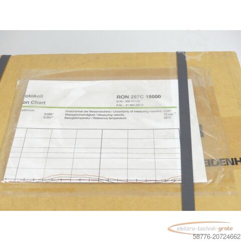 Componente Heidenhain Heidenhain RON 287C 18000 ID 358701-05 SN 41 984 260 D - ! -