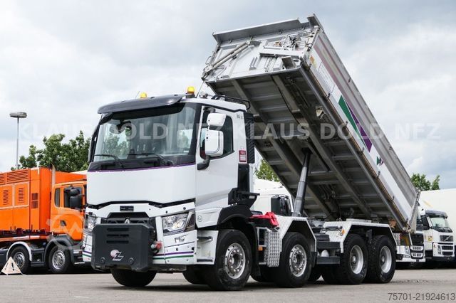 Τρίπλευρο ανατρεπόμενο φορτηγό RENAULT C 460 Dreiseitenkipper Meiller Kamera Euro 6