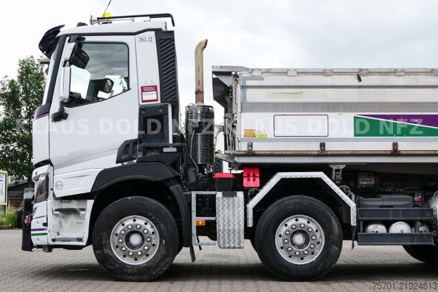 Τρίπλευρο ανατρεπόμενο φορτηγό RENAULT C 460 Dreiseitenkipper Meiller Kamera Euro 6