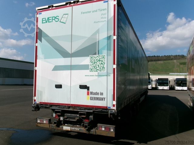 Open oplegger met zeil KRONE Mega*Fenstertransport*Staplerhalter*BPW*Hubdach