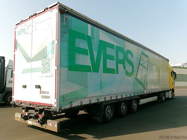 Open oplegger met zeil KRONE Mega*Fenstertransport*Staplerhalter*BPW*Hubdach