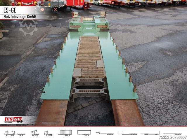 Low loader semitrailer GOLDHOFER 3-Achs-Tiefbett 3x12 t