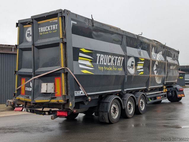 Полуприцеп-самосвал STAS HardoX Stahl 86 m³, Liftachse, ALCOA, Unfaller