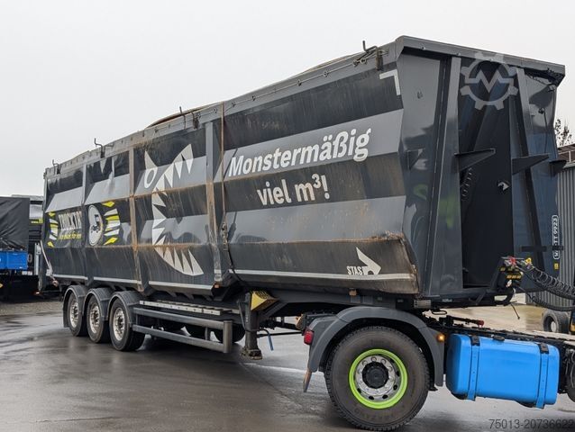 Полуприцеп-самосвал STAS HardoX Stahl 86 m³, Liftachse, ALCOA, Unfaller