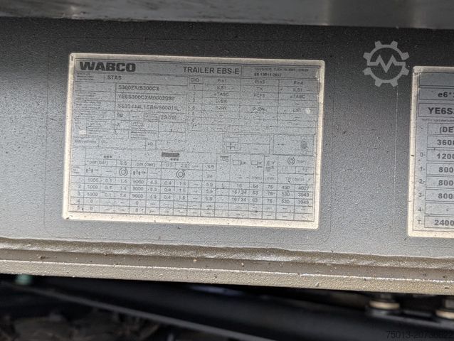 Полуприцеп-самосвал STAS HardoX Stahl 86 m³, Liftachse, ALCOA, Unfaller