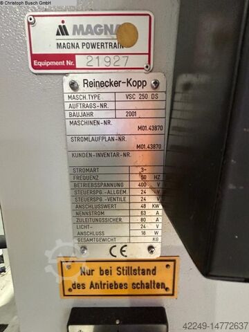 CNC dreje- og fræsecenter REINECKER KOPP VSC 250 DS
